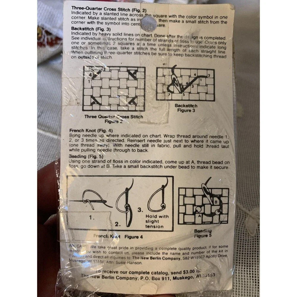 New Berlin Cross Stitch 3” Dinner Choices Kit #30538 Ornament